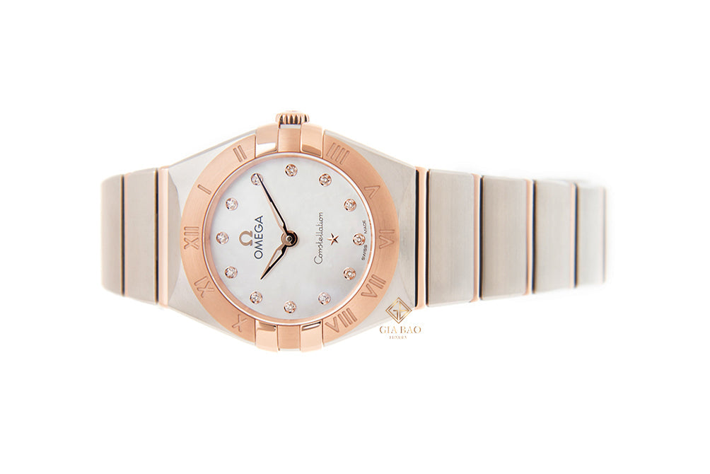 Omega Constellation Manhattan Quartz Diamonds Mother of Pearl Dial Two Tone Steel Strap Watch for Women - 131.20.25.60.55.001 Buy Now By Omega