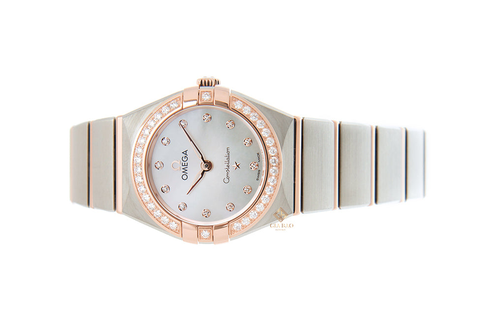 Omega Constellation Quartz Diamonds Mother of Pearl Dial Two Tone Steel Strap Watch for Women - 131.25.25.60.55.001 Buy Now By Omega