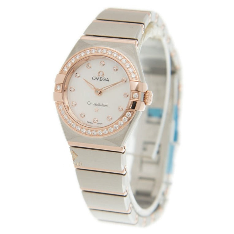 Omega Constellation Quartz Diamonds Mother of Pearl Dial Two Tone Steel Strap Watch for Women - 131.25.25.60.55.001 Buy Now By Omega