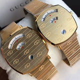 Gucci Grip Yellow Gold Dial Yellow Gold Steel Strap Unisex Watch - YA157403 Buy Now By Gucci