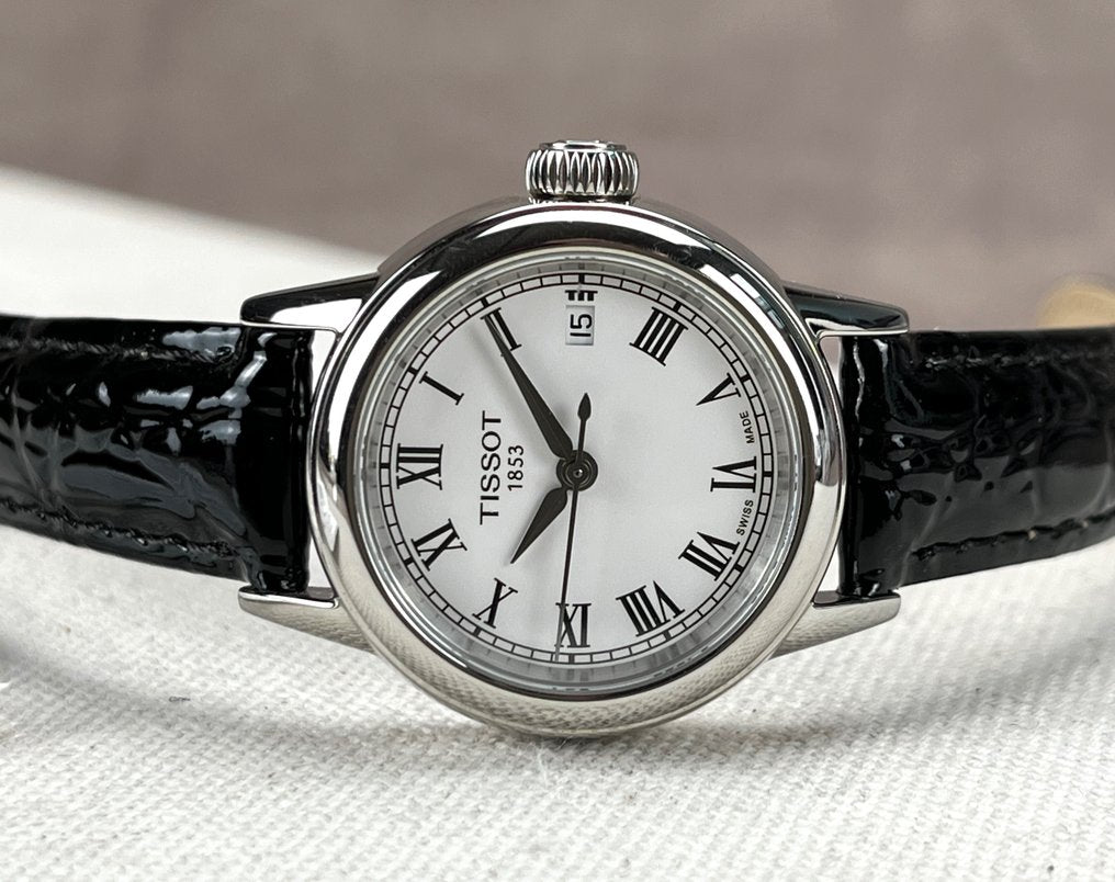 Tissot T Classic Carson White Dial Brown Leather Strap Watch For Women - T085.210.16.013.00 Buy Now By Tissot