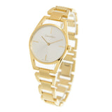Calvin Klein Dainty White Dial Gold Steel Strap Watch for Women - K7L23546 Buy Now By Calvin Klein