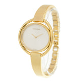 Calvin Klein Impetuous White Dial Gold Steel Strap Watch for Women - K4F2N516 Buy Now By Calvin Klein