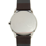 Calvin Klein Minimal Silver Dial Brown Leather Strap Watch for Men - K3M211G6 Buy Now By Calvin Klein