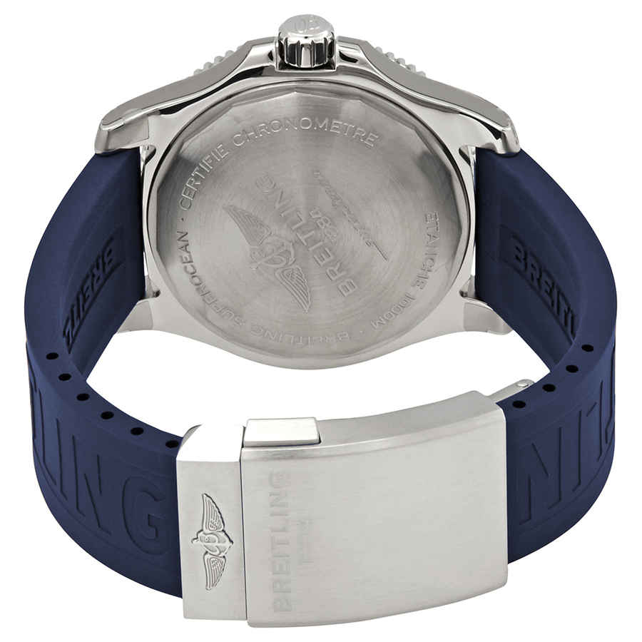 Breitling Superocean 44mm Automatic Blue Dial Blue Rubber Strap Watch for Men - A17367D81C1S2 Buy Now By Breitling