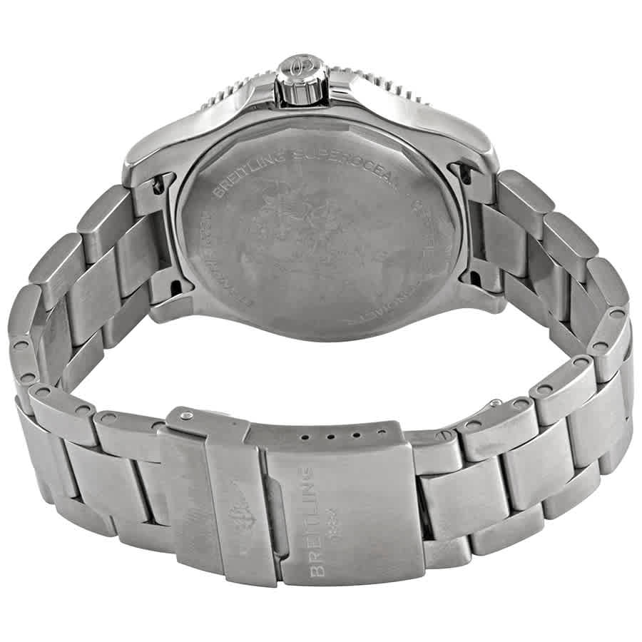 Breitling Superocean Automatic 44mm Black Dial Silver Steel Strap Watch for Men - A17367D71B1A1 Buy Now By Breitling