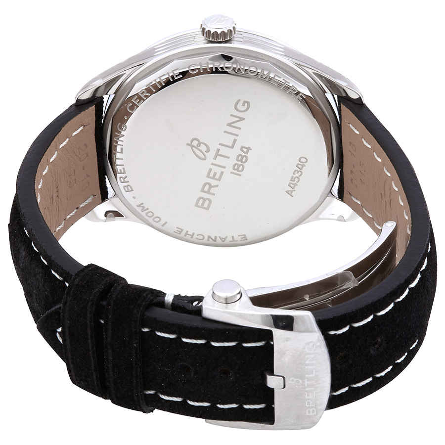 Breitling Premier Automatic 40mm Day & Date Black Dial Black Strap Mens Watch - A45340241B1X1 Buy Now By Breitling