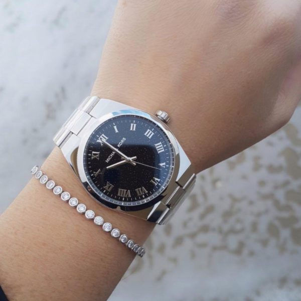 Michael Kors Channing Midnight Blue Dial Silver Steel Strap Watch for Women - MK6113 Buy Now By Michael Kors