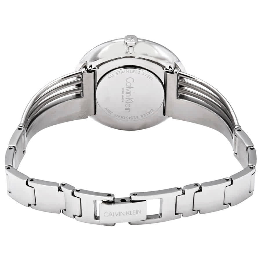 Calvin Klein Drift Black Dial Silver Steel Strap Watch for Women - K6S2N111 Buy Now By Calvin Klein