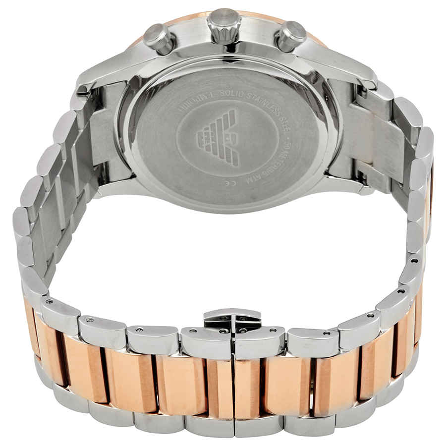 Emporio Armani Giovanni Chronograph Quartz White Dial Two Tone Steel Strap Watch For Men - AR11209 Buy Now By Emporio Armani