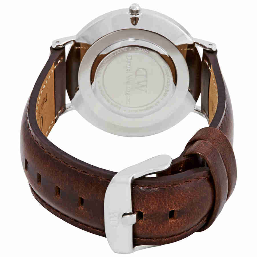 Daniel Wellington Classic Bristol White Dial Brown Leather Strap Watch For Women - DW00100056 Buy Now By Daniel Wellington