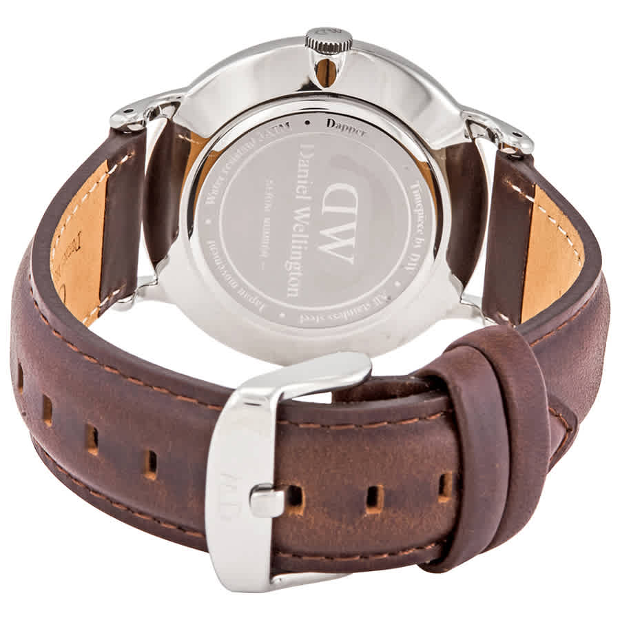 Daniel Wellington Dapper Bristol White Dial Brown Leather Strap Watch For Women - DW00100090 Buy Now By Daniel Wellington