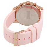 Guess Solar Rose Gold Dial Pink Rubber Strap Watch For Women - W1135L2 Buy Now By Guess