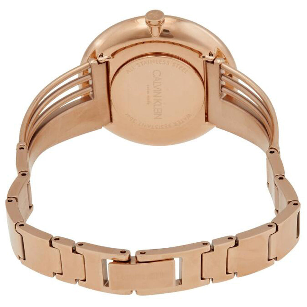 Calvin Klein Drift White Dial Rose Gold Steel Strap Watch for Women - K6S2N616 Buy Now By Calvin Klein