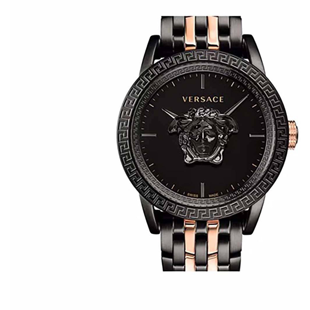 Versace Palazzo Empire Black Dial Two Tone Steel Strap Watch for Men - VERD00618 Buy Now By Versace