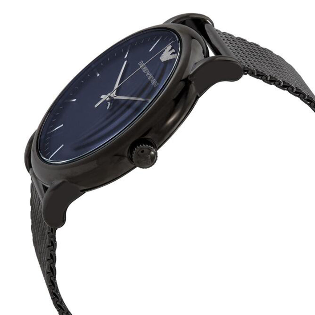 Emporio Armani Luigi Quartz Blue Dial Grey Mesh Bracelet Watch For Men - AR11053 Buy Now By Emporio Armani
