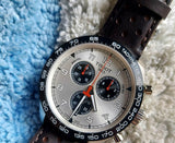 Tissot T Sport PRS 516 Chronograph Silver Dial Brown Leather Strap Watch for Men - T131.617.16.032.00 Buy Now By Tissot