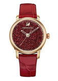 Swarovski Crystalline Hours Red Crystal Dial Red Leather Strap Watch for Women - 5295380 Buy Now By Swarovski