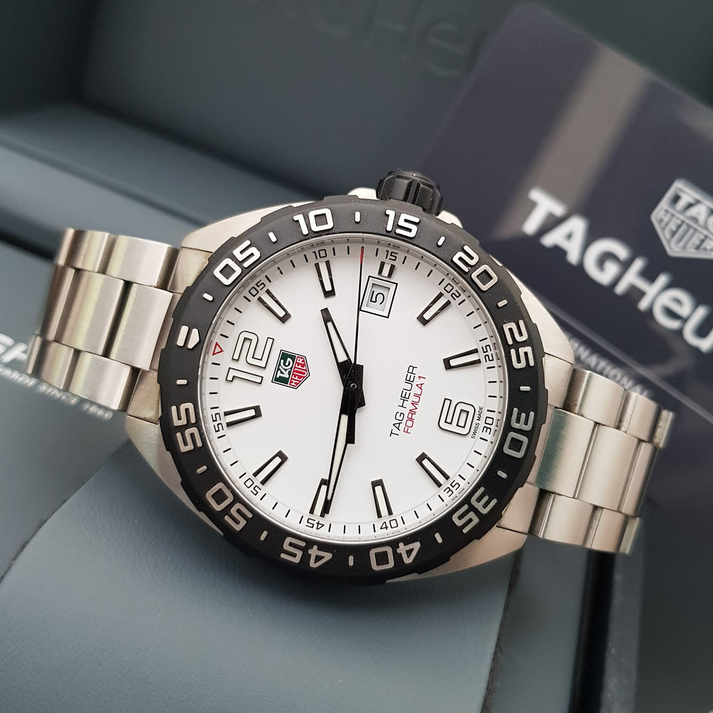 Tag Heuer Formula 1 White Dial Silver Steel Strap Watch for Men - WAZ1111.BA0875 Buy Now By Tag Heuer