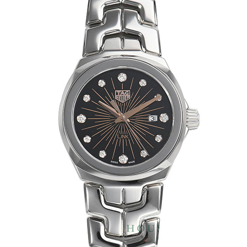 Tag Heuer Link Quartz Black Dial Silver Steel Strap Watch for Women - WBC131F.BA0649 Buy Now By Tag Heuer