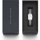 Daniel Wellington Quadro Unitone Silver Dial Silver Mesh Strap Watch For Women - DW00100486 Buy Now By Daniel Wellington