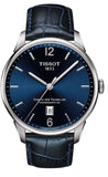 Tissot Chemin Des Tourelles Powermatic 80 Blue Dial Blue Leather Strap Watch for Men - T099.407.16.047.00 Buy Now By Tissot