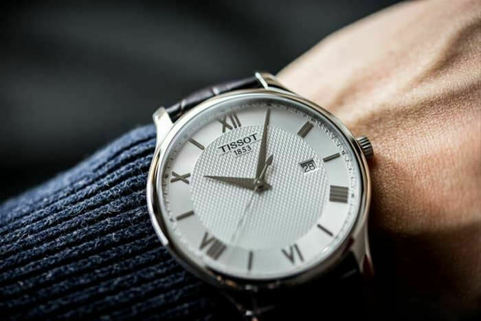 Tissot T Classic Tradition Silver Dial Brown Leather Strap Watch For Men - T063.610.16.038.00 Buy Now By Tissot