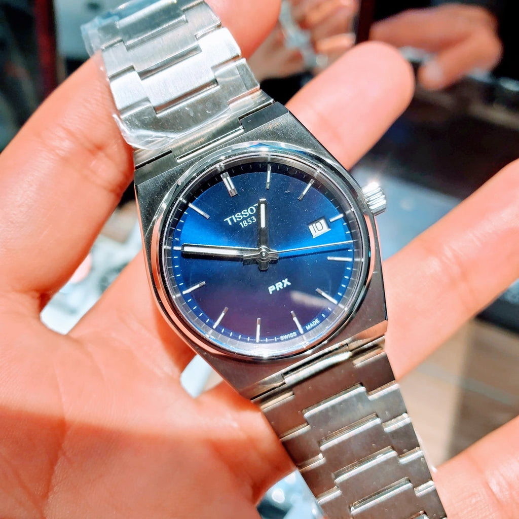 Tissot PRX Blue Dial Silver Steel Strap Watch For Men - T137.210.11.041.00 Buy Now By Tissot