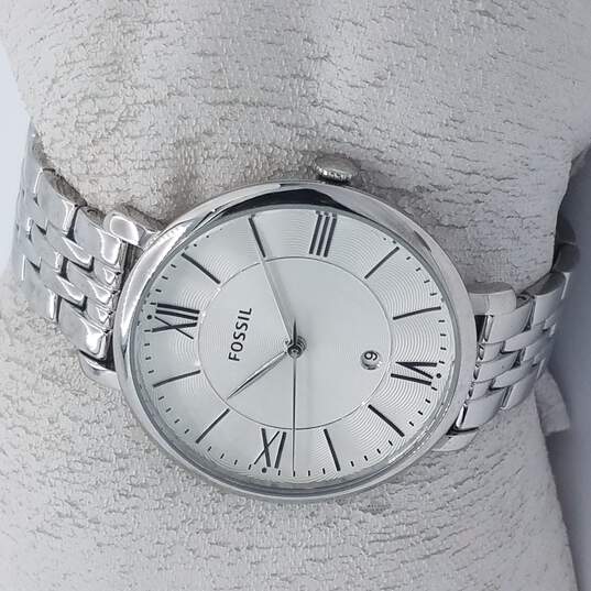 Fossil Jacqueline White Dial Silver Steel Strap Watch for Women - ES3698 Buy Now By Fossil