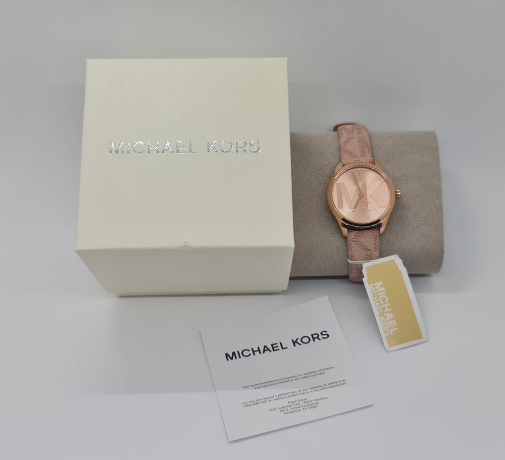 Michael Kors Jaycie Quartz Rose Gold Dial Pink Leather Strap Watch for Women - MK2879 Buy Now By Michael Kors