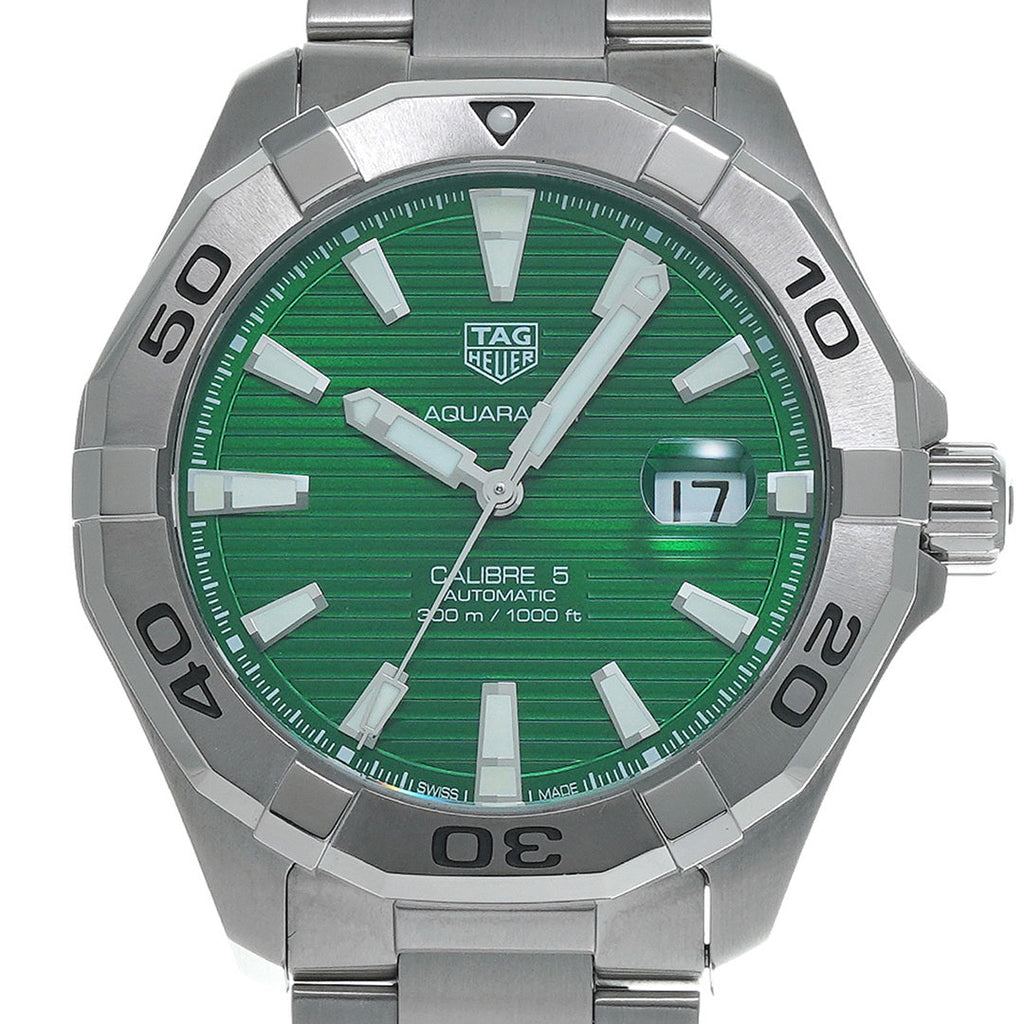 Tag Heuer Aquaracer Green Dial Watch for Men - WAY2015.BA0927 Buy Now By Tag Heuer