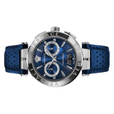 Versace Aion Chronograph Blue Dial Blue Leather Strap Watch for Men - VE1D01220 Buy Now By Versace
