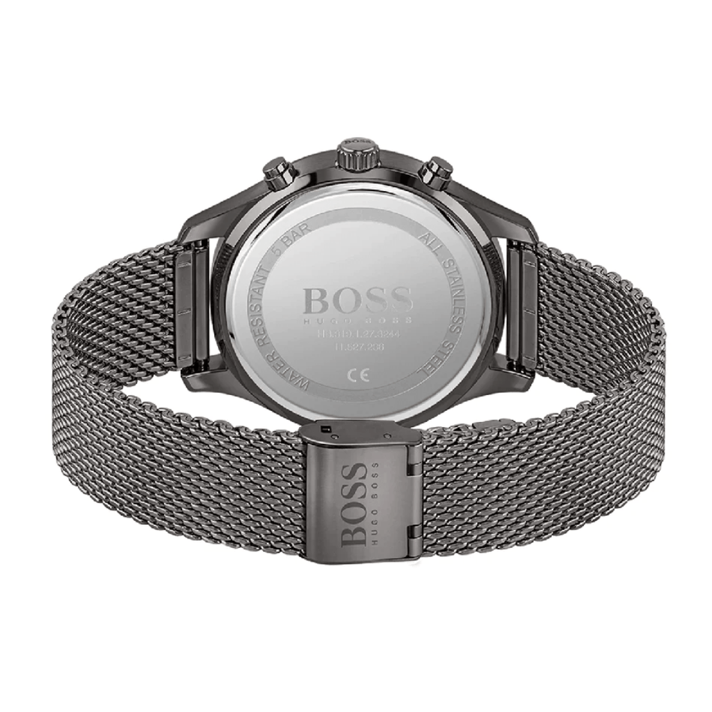 Hugo Boss Associate Black Dial Black Mesh Bracelet Watch for Men - 1513769 Buy Now By Hugo Boss