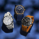 Maurice Lacroix Pontos Divers Limited Edition Blue Dial Blue Leather Strap Watch For Men - PT6248-BRZ0B-430-4 Buy Now By Maurice Lacroix