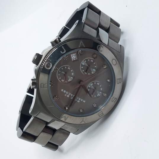 Marc Jacobs Blade Chronograph Black Dial Black Steel Strap Watch for Women - MBM3103 Buy Now By Marc Jacobs