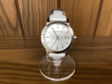 Burberry The City Silver Dial White Leather Strap Watch for Women - BU9019 Buy Now By Burberry