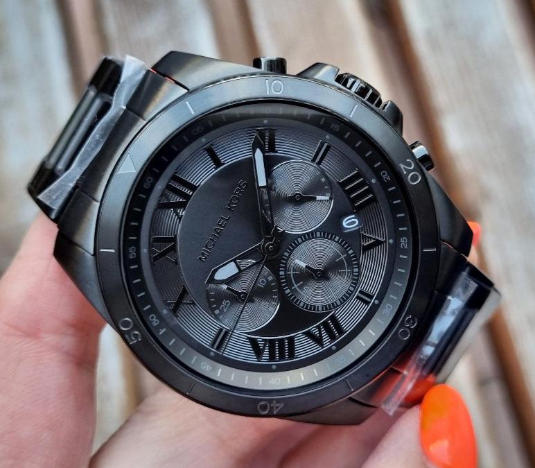 Michael Kors Alek Oversized Black Dial Black Steel Strap Watch For Men - MK8900 Buy Now By Michael Kors