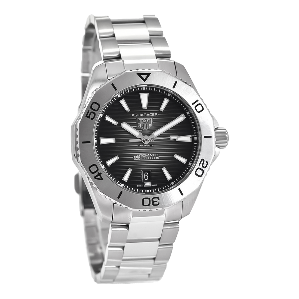 Tag Heuer Aquaracer Professional 200 Automatic Black Dial Silver Steel Strap Watch for Men - WBP2110.BA0627 Buy Now By Tag Heuer