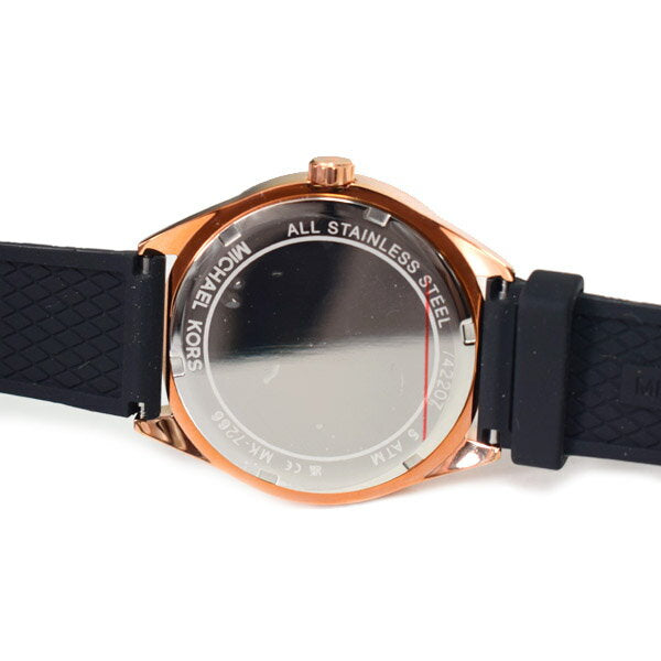 Michael Kors Jessa Quartz Black Dial Black Silicone Strap Watch For Women - MK7266 Buy Now By Michael Kors