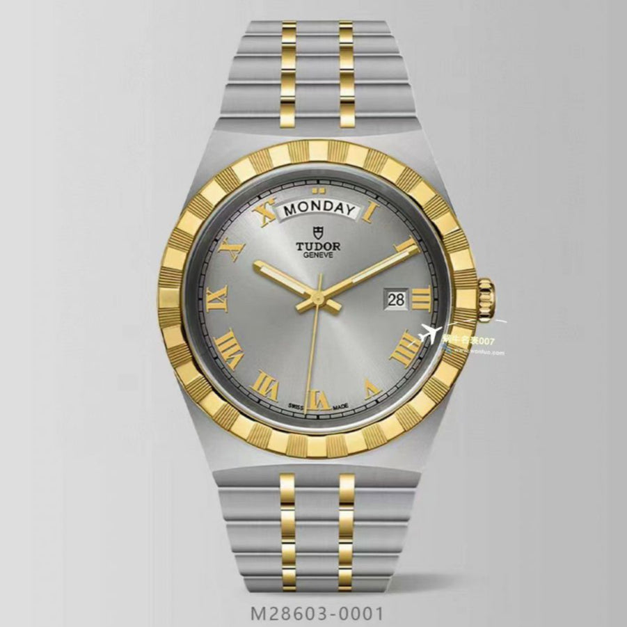 Tudor Royal Automatic Silver Dial Two Tone Steel Strap Watch for Men - M28603-0001 Buy Now By Tudor