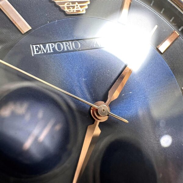 Emporio Armani Renato Analog Blue Dial Black Leather Strap Watch For Men - AR2506 Buy Now By Emporio Armani