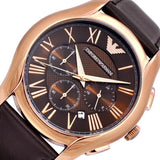 Emporio Armani Chronograph Brown Dial Brown Leather Strap Watch For Men - AR1701 Buy Now By Emporio Armani