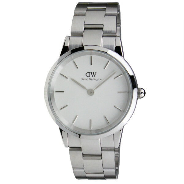 Daniel Wellington Iconic Link White Dial Silver Steel Strap Watch for Women - DW00100203 Buy Now By Daniel Wellington