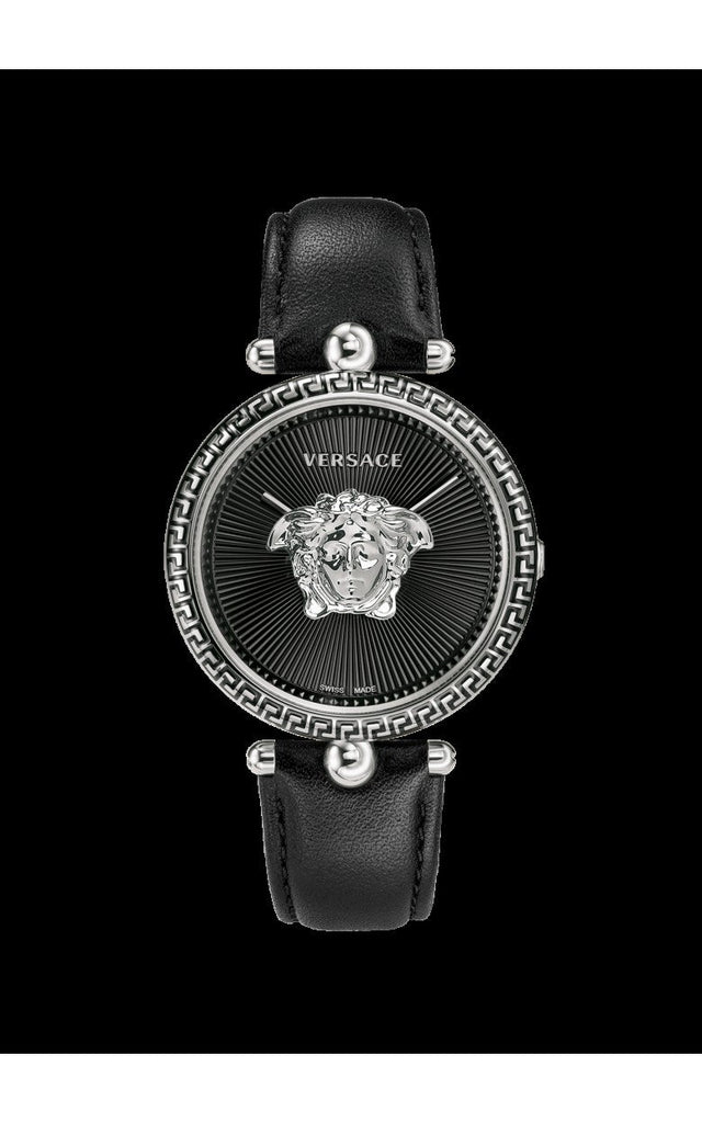 Versace Palazzo Empire Black Dial Black Leather Strap Watch for Women - VCO060017 Buy Now By Versace