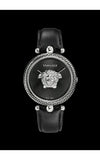 Versace Palazzo Empire Black Dial Black Leather Strap Watch for Women - VCO060017 Buy Now By Versace