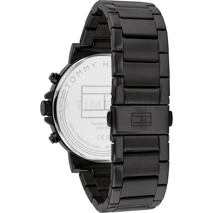 Tommy Hilfiger Tyson Chronograph Black Dial Black Steel Strap Watch For Men - 1710590 Buy Now By Tommy Hilfiger