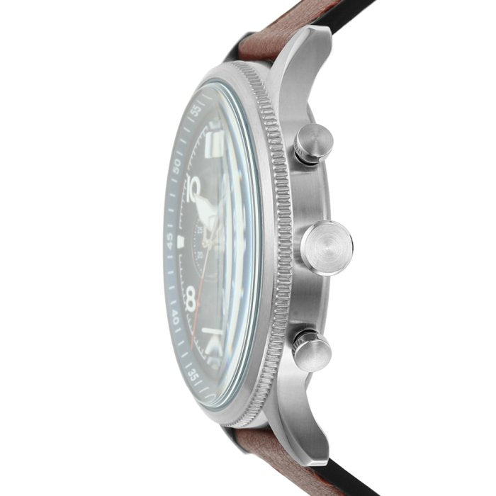 Fossil Retro Pilot Chronograph Blue Dial Brown Leather Strap Watch for Men - FS5832 Buy Now By Fossil