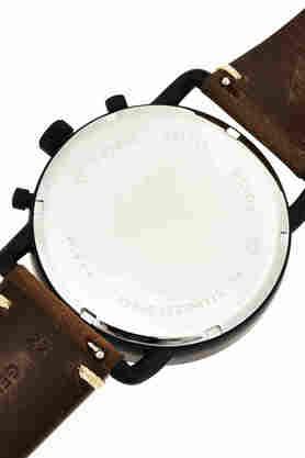 Fossil Commuter Chronograph Black Dial Brown Leather Strap Watch for Men - FS5403 Buy Now By Fossil
