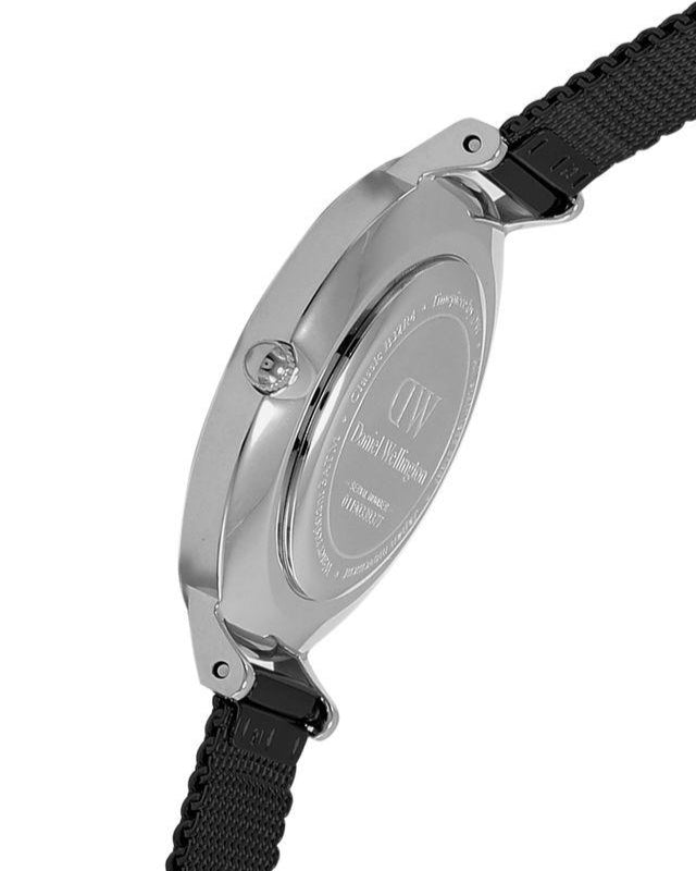Daniel Wellington Petite Ashfield Black Dial Black Mesh Strap Watch For Women - DW00100202 Buy Now By Daniel Wellington