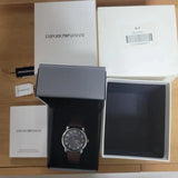 Emporio Armani Luigi Quartz Gray Dial Brown Leather Strap Watch For Men - AR11070 Buy Now By Emporio Armani